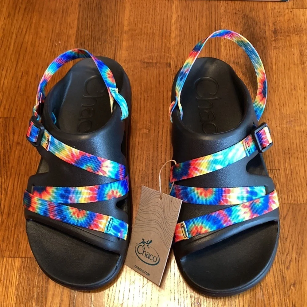 🌸NWT CHACO Chillos Girls/Womens Tie Dye Sandal - size 6